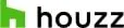 Houzz logo with a green house-shaped 